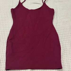 Burgundy Sleeveless Dress